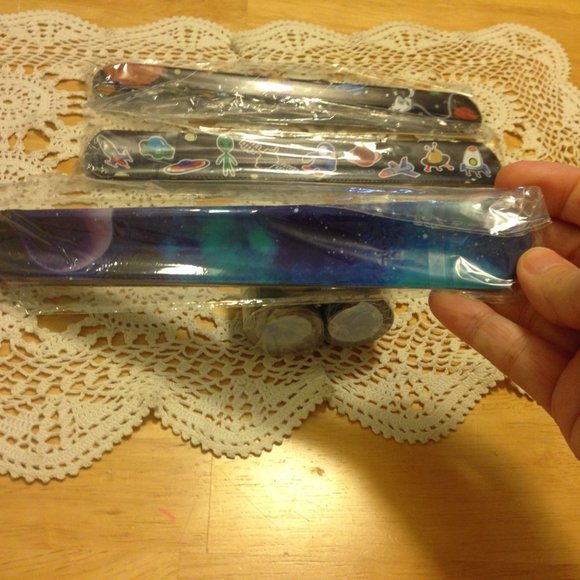 Slap Bracelets, cool party favors, space theme - Picture 3 of 6